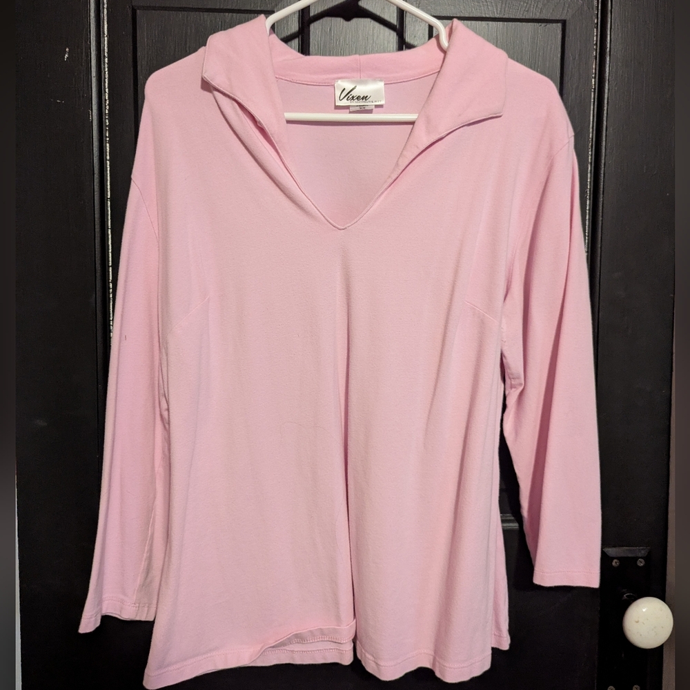 Vixen Top in Pink 2X Vixen by Micheline Pitt